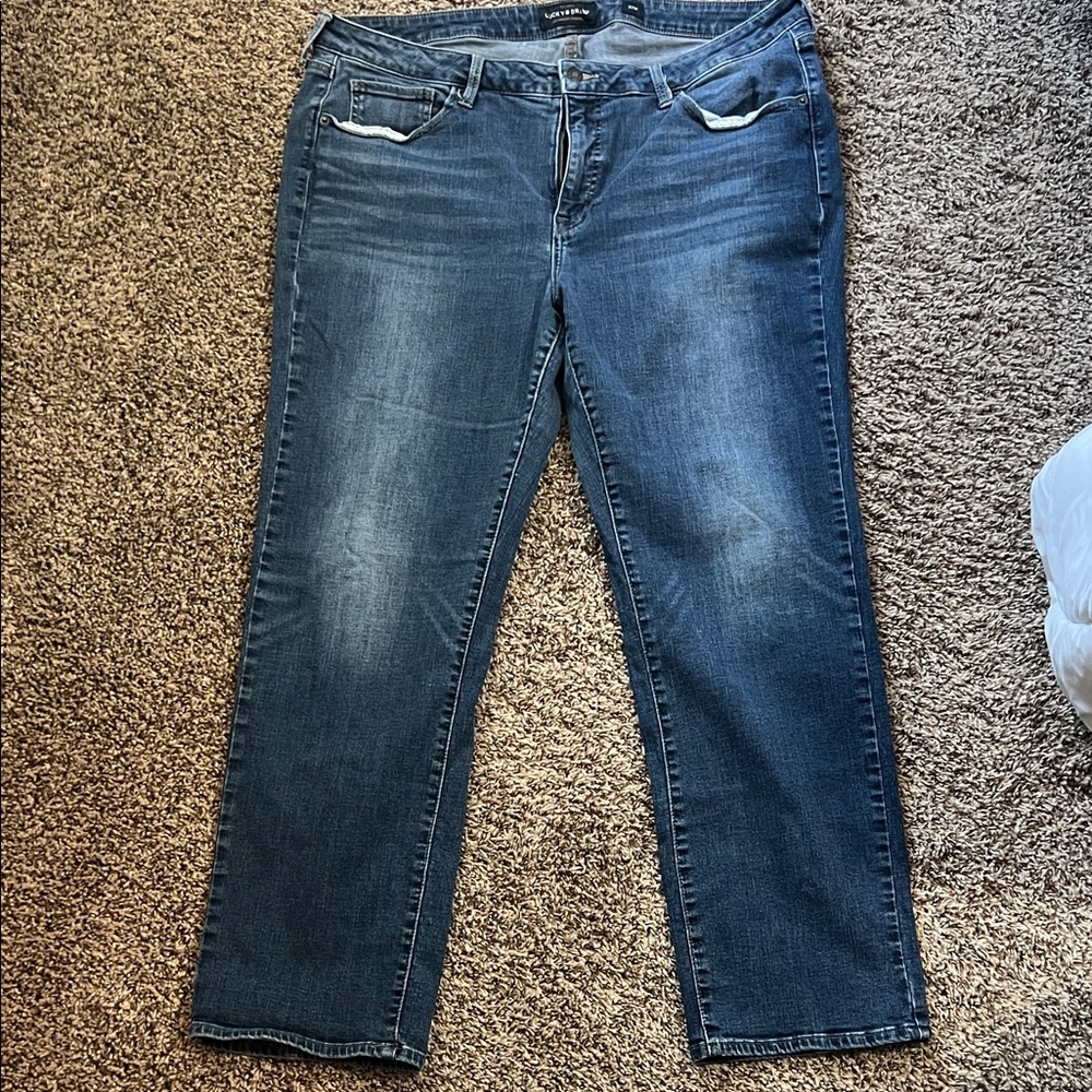 Lucky Brand Women's Straight Leg Blue Jeans